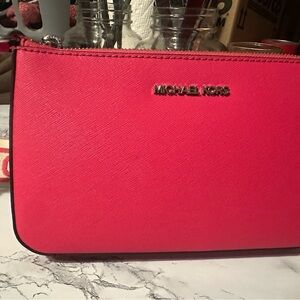Michael Kors Vibrant Pink Clutch